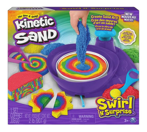 Arena Mágica Kinetic Sand Gira Y Sorpresa Spin Master