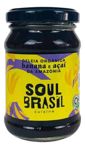 Geleia De Açaí Com Banana Orgânica Soul Brasil 200g