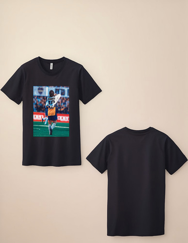 Remera Diego Maradona Roman Algodón Jersey Peinado Premium