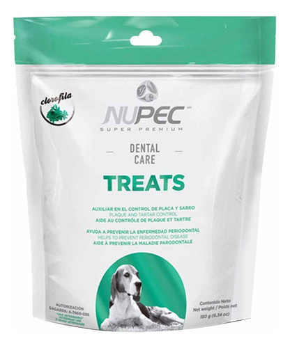 Premios Nupec Dental Care Treats 180g, Cuidado Dental Perros