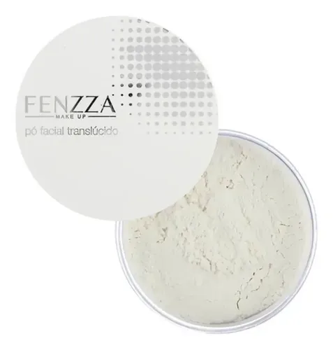 Pó Translúcido Facial Solto Fenzza Selar Maquiagem Branco