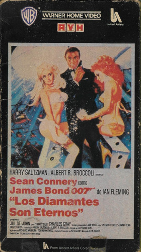 Los Diamantes Son Eternos Vhs Sean Connery James Bond