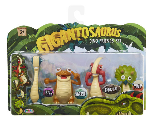 Gigantosaurus Paquete De 4 Figuras De Personajes Con Brazos