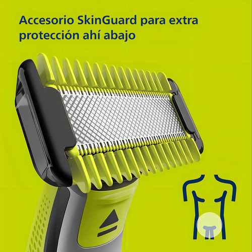 Philips Oneblade Qp2824/10 Afeitadora Verde Lima 5 Peines Verde Lima