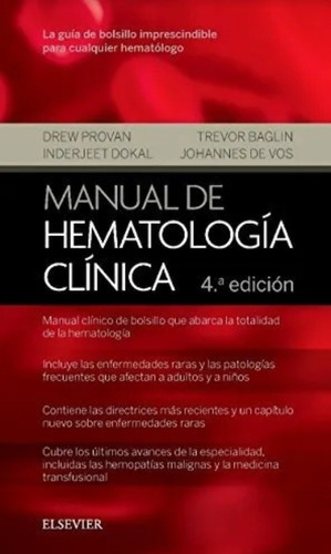 Manual De Hematología Clínica/ Provan / 4ed.
