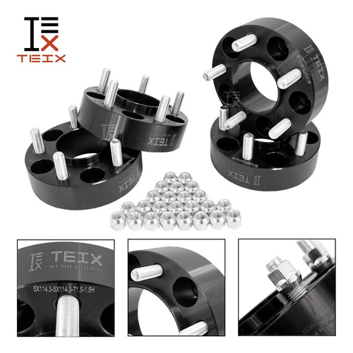 Imagen 4 de 10 de Kit Espaciadores Jeep Cherokee Xj 84/2001 1.5 5/114 Cb71.5