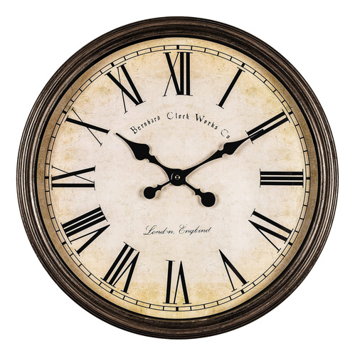 Bernhard Products Reloj De Pared Decorativo Grande De 20.0 I