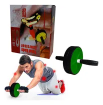 Comprar Rueda Abdominal Antiderrape Para Ejercicio Slim Company Gym En Casa Dos Llantas Con Tapete Color Verde