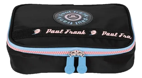 Estojo escolar Sestini 076300-01 cor preto paul frank fun