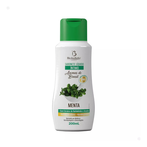 12 Sabonete Liquido Íntimo Menta 200ml Bio Instinto