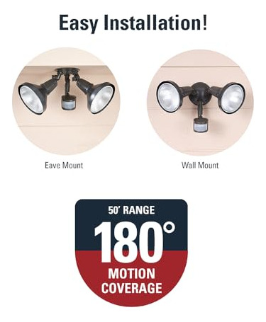 Luz De Inundación De Seguridad Con Sensor 180