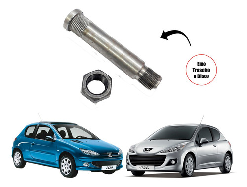 Ponta Eixo Traseiro Peugeot 206 207 Freio A Disco Esq E Dire
