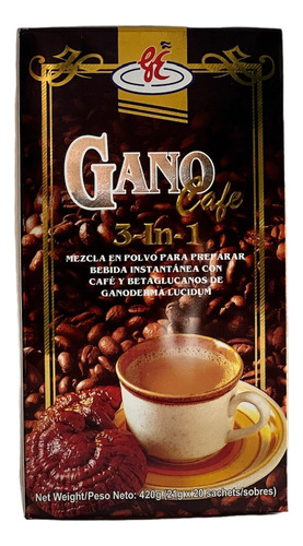 Ganocafe 3 En 1 Con Extracto De Ganoderma Lucidum