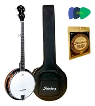 Comprar Banjo Strinberg Wb50 05 Cordas Cu002F Pele Remo + Bag Almofadada
