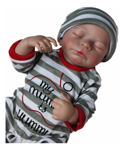 Bebé Reborn Boy Original Vinilo Completo, 45 Cm Rony Doll