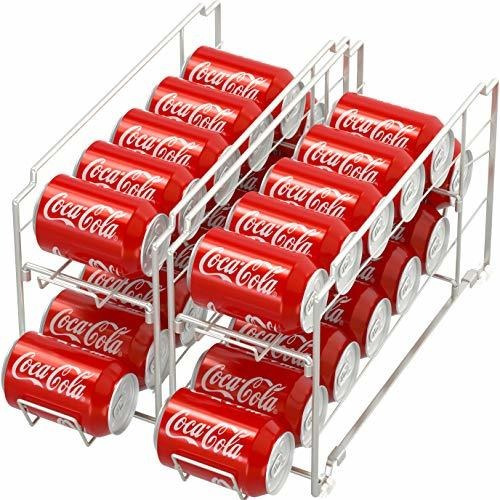 Paquete De 2 - Rejilla Dispensadora De Latas De Bebidas De C