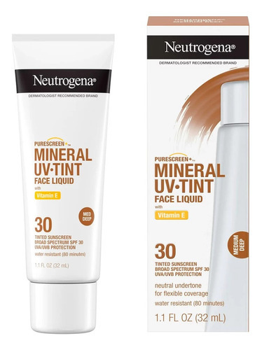 Neutrogena Purescreen+ Tinted Mineral Sunscreen Medium Deep