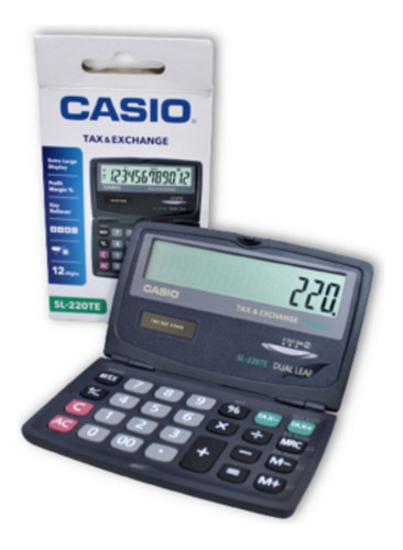 Calculadora Plegable Casio Sl-220te 12 Dígitos