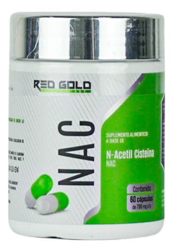 Nac (n-acetil Cisteína) 60 Cápsulas Red Gold Laboratory