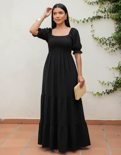 Vestido Longo Feminino Moda Evangélica Festa Igreja