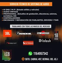 Comprar Servicio Técnico Service Audio Profesional \u002F Hi End-hi Fi