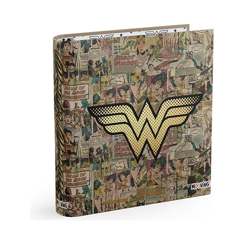 Carpeta Wonder Woman Maravilla Escolar 3 Aros 3 X 40 Mooving