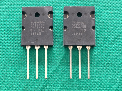 5 Pares Transistor 2sa1943 / 2sc5200 Toshiba