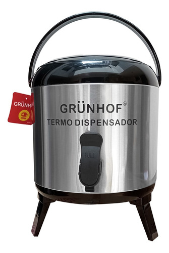 Termo Dispensador De Agua Grunhof 6 Litros Acero Inox