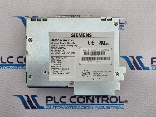 Siemens A5e01231722-f2 Fuente De Alimentación (Usado)
