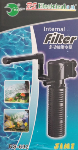 Filtro Interno Rs 602 300 L/h 3w Efecto Lluvia Venturi 