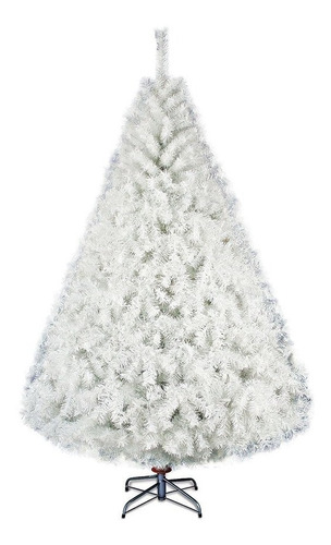 Arbol Navidad Frondoso Pino Naviplastic Canadiense 2.2m Color Blanco