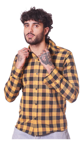 Camisa Escocesa - Cuadros - Hombre - Rojo Y Negro - Verano