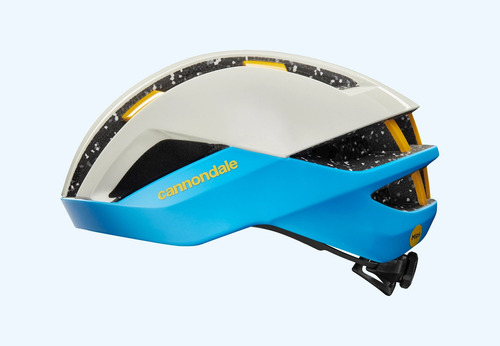 Casco Cannondale Dynam. Intellivent, Mips, Polyrail, Framelo Color Azul Con Blanco Talla S