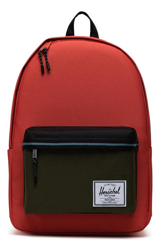 Mochila Herschel Classic Xl, Chili/negro/verde Hiedra/azul T