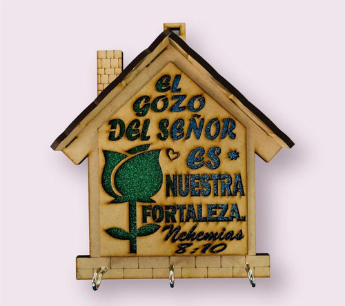 Portallaves Cristianos Madera Café Varios Modelos