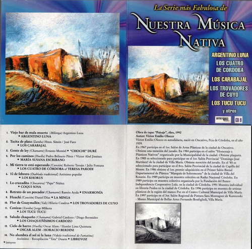 Nuestra Musica Nativa Cd Compilado  