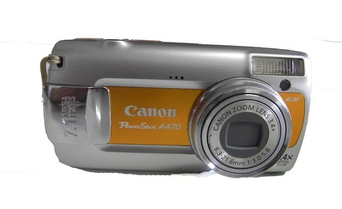 Câmera Canon Powershot A470 7.1mp 3.4x Op. Zoom 2x Pilhas
