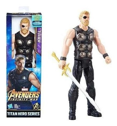 Figura Thor Con Martillo Titan Avengers Marvel Hasbro E1424