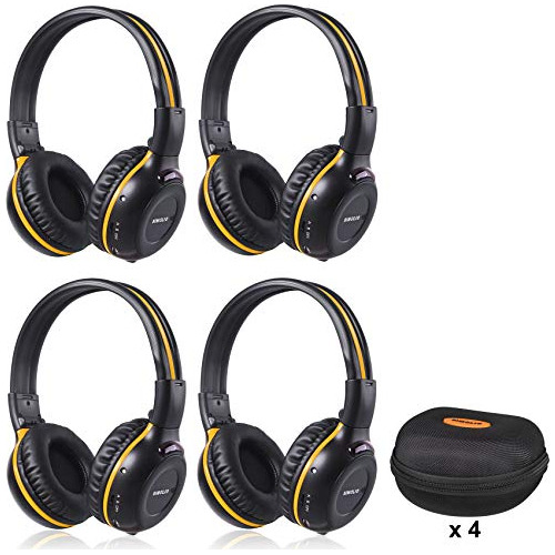 4 Unidades De Auriculares Inalambricos Dvd, Auriculares Para