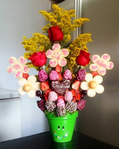 Imagen 2 de 5 de Arreglos Frutales, Florales, Con Globos, Chucherías