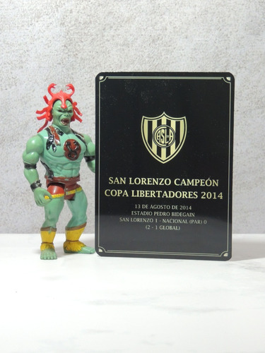 Chapa 15x20 Homenaje San Lorenzo Campeón Libertadores 2014