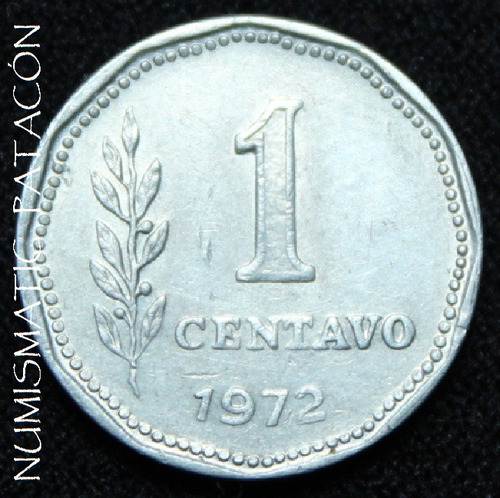 Moneda 1 Centavo Peso Ley 1972 - Excelente Cj 357