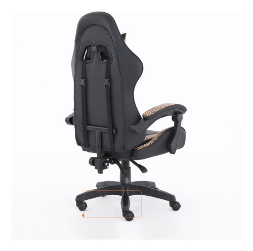 Silla Sillón Gamer Ergonómica Reclinable Pc Escritorio Edición Limitada Animal Print Leopardo Exclusiva The Game House Asiento Espuma Alta Densidad 120kg Material Cuero Sintético