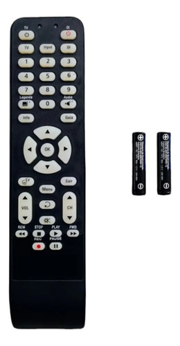 Controle Remoto Receptor Oi Tv Digital Hd Mxt C01260 + Pilha