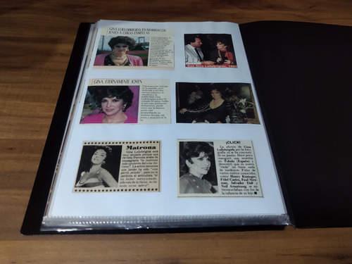 Gina Lollobrigida * Carpeta Recortes Revistas Clippings (Usado)