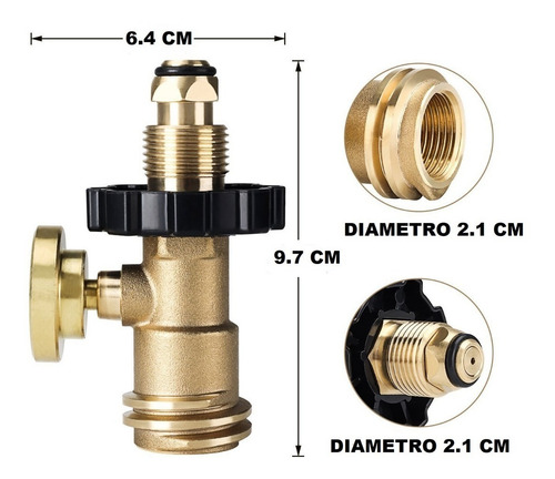 Manómetro / Medidor / Adaptador Para Tanque Gas Lp