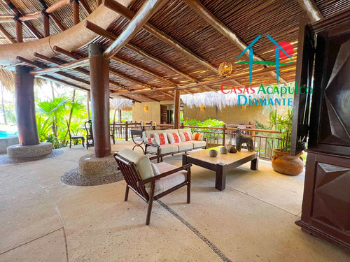 Cad Casa Los Cocoteros. Playa Privada A La Laguna De Tres Palos. 2 Albercas Privadas. Cocina Industrial