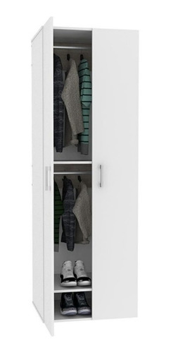 Closet C/ 2 Puertas Blanco/w Melamina 60x52x180cm