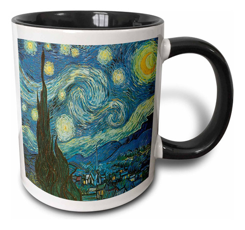 3drose The Starry De Vincent Van Gogh Taza, 1 Unidad (paquet