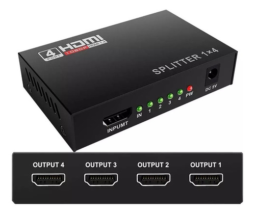 1080p Hdcp Hdcp 1 En4 Output Amplificador De Señal